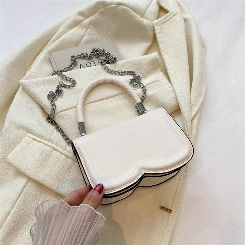 Stylish Fresh Texture Handbag 2023 Summer New Simple Solid Color Single Shoulder Slant Bag