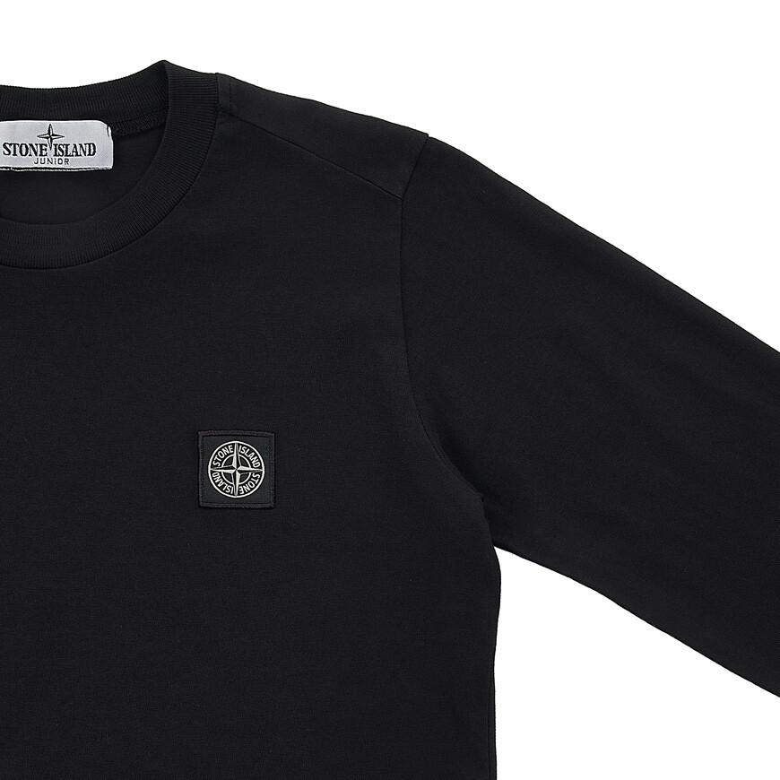 STONE ISLAND Long Sleeve T-Shirt Solid Color Print Kids Tops 781620447-V0029