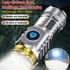 Portable Mini LED Flashlight Powerful 3*Wick Small Pocket Torch Rechargeable Strong Light Lantern Super Bright Cap Clip Lamp
