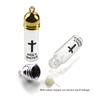 Elegant Holy Water Bottle Glass Holy Water Container Featuring Silver/Gold Color Lid For Spiritual Rituals Collectors