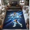Lionel Messi Aufgedruckter Kristall-Samt Teppich Rutschfester Kristall-Samt Teppich Für Sofa Schlafzimmer Innen Haus Dekoration