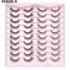 20 Pairs Faux Mink Lashes 3D Fluffy Natural Lashes Makeup False Eyelashes  Russian Strip Lashes Eyelash Extension