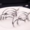 Women Earrings Retro Baroque Twisted Irregular Shaped Eardrop Jewelry Decoration