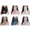 Ruffle Trim Face Cover for Women Sun Protections Half Face Mask with Neck Shielding for Outdoor Cycling Hiking Commuting