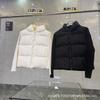 Giacca in Piumino Lavorato a Maglia Big Goose con Cappuccio Canada a Quattro Quadranti Giacca a Coste da Donna WT