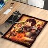 [1pc Lord Rings Fellowship Art Office Carpet] Easy Maintenance Chair Rug for Conference Room Use, Durable Area Sofa Floor Mat