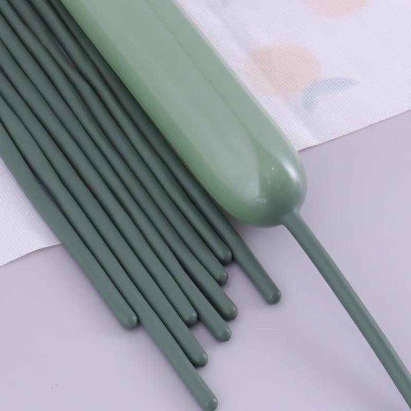 

260 Thickened Strip Magic Balloon Balloon Bouquet Material Children S Cartoon Balloon Party Decoration 100 Pcs Avocado Green Strip Balloon