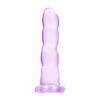 RealRock - Ribbed Suction Cup Dildo 17 Cm