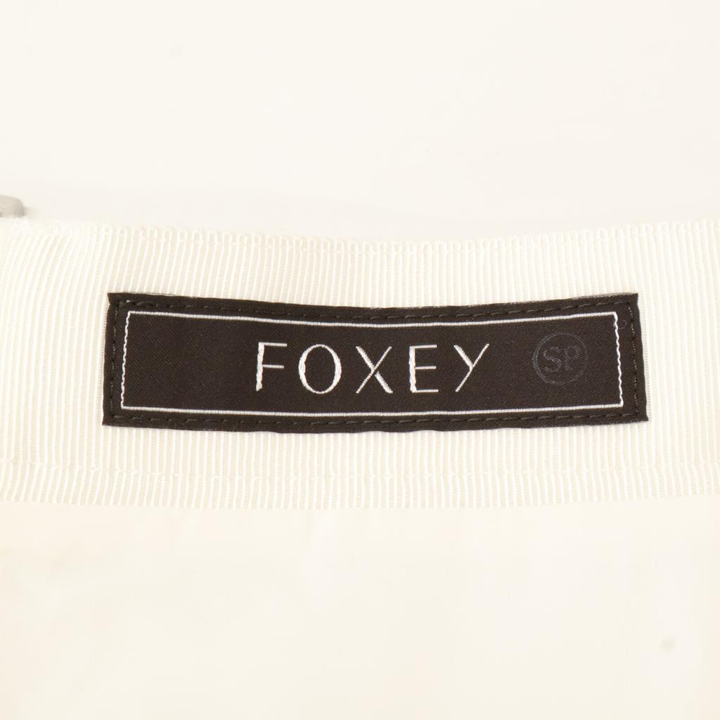 FOXEY BOUTIQUE 38165 Linen Blend Flare Skirt skirt 40 whiteUsed