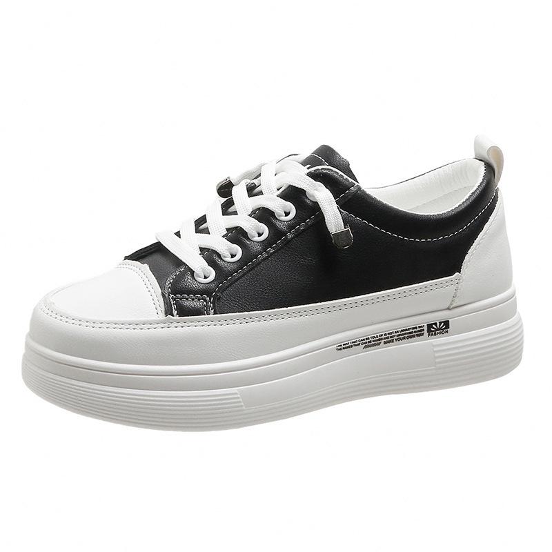 Foreign trade sports shoes women's muffin high-top shoes small inner height increase casual white shoes women