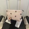 Gesteppte Unifarbene Clutch-Tasche, Große Reißverschluss-Reise-Aufbewahrungstasche, Tragbare Damen-Pendler-Geldbörse für den täglichen Gebrauch