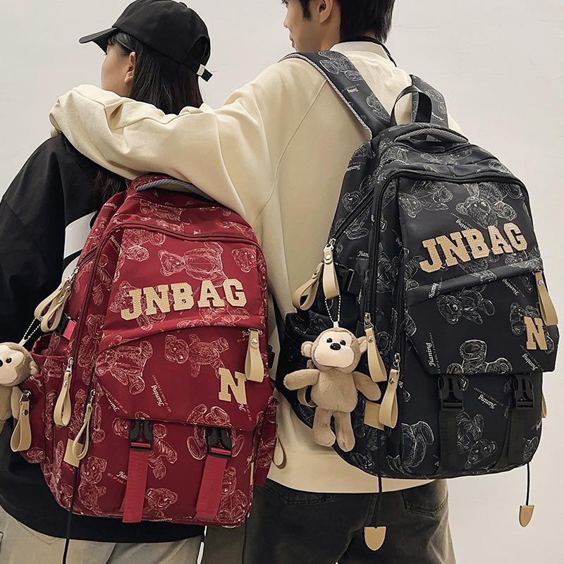 Backpack for Children Elementary School Students Girls Junior High School Boy College Students High School Letter Backpack Backpack