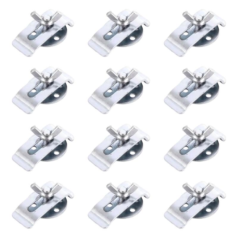 Pack Of 12 Steel Sink Clip Strong Rustproof Fixing Tool for Stone Undermount Basin Secure Mounting Hardware