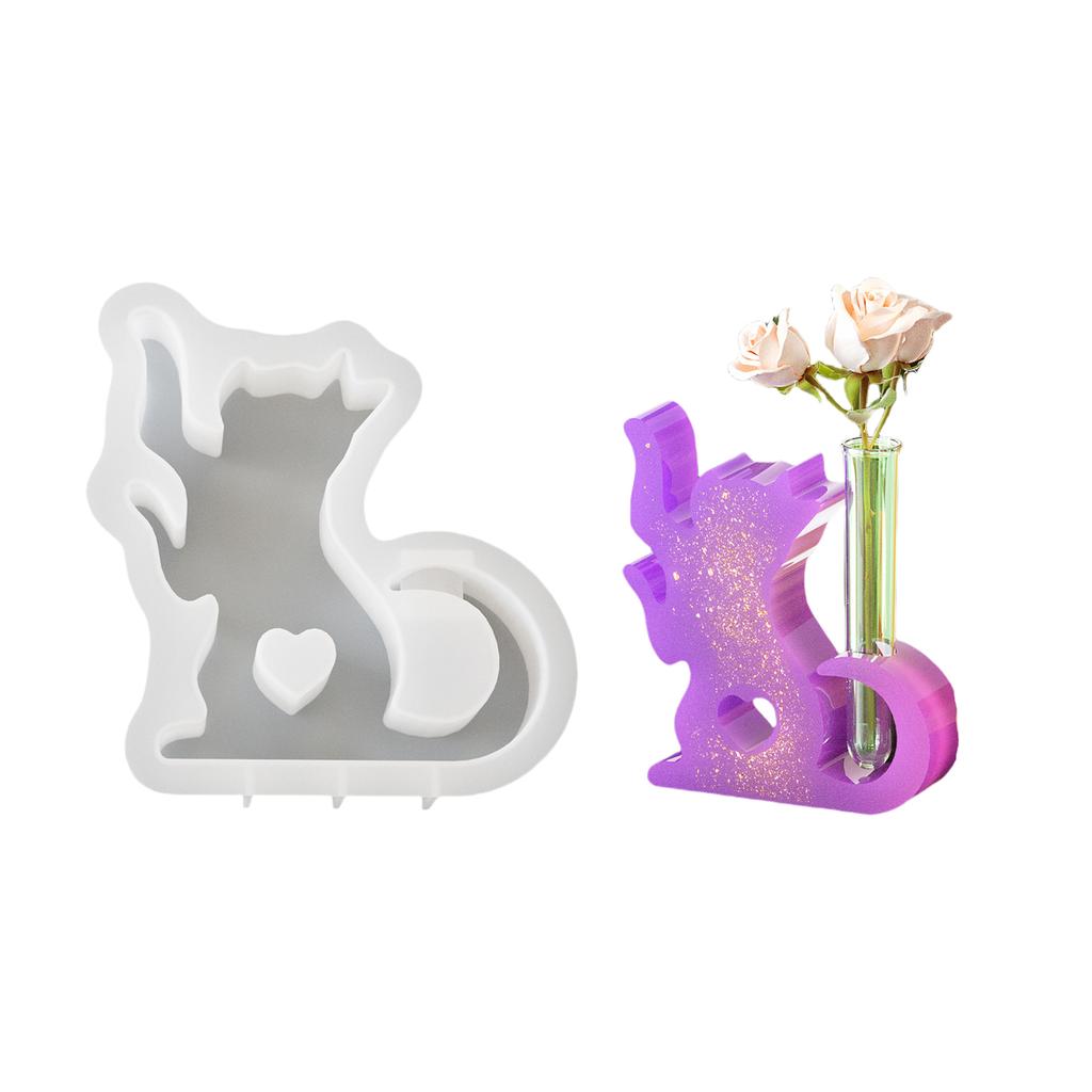 Animal Theme Epoxy Resin Molds for Creating Miniature Hydroponic Plant Holders Handmade Craft Supplies Silicone Molds