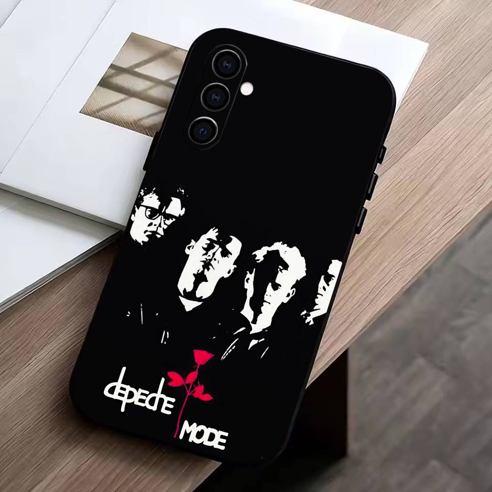 DM-Depech Band Mode Phone Case For Samsung Galaxy A73,A72,A71,A70,A53,A52,A51,Others Soft Black Cover