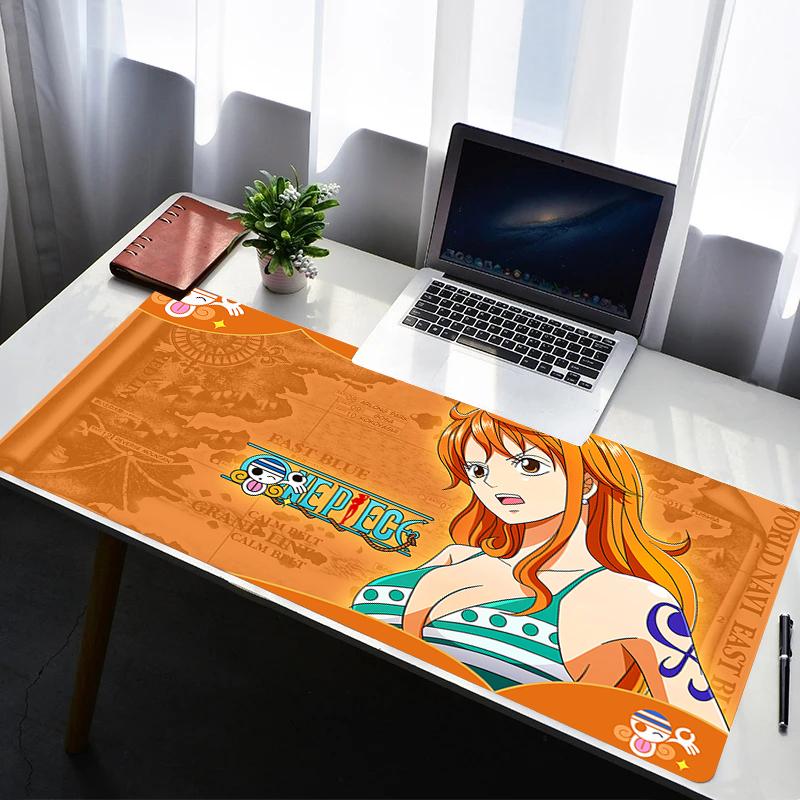 Mouse Pad PC Non Slip Rubber Mousepad Laptop Gamer Cabinet HD Keyboard Pad Office One Piece Nami Computer Gaming Desk Mouse Mat