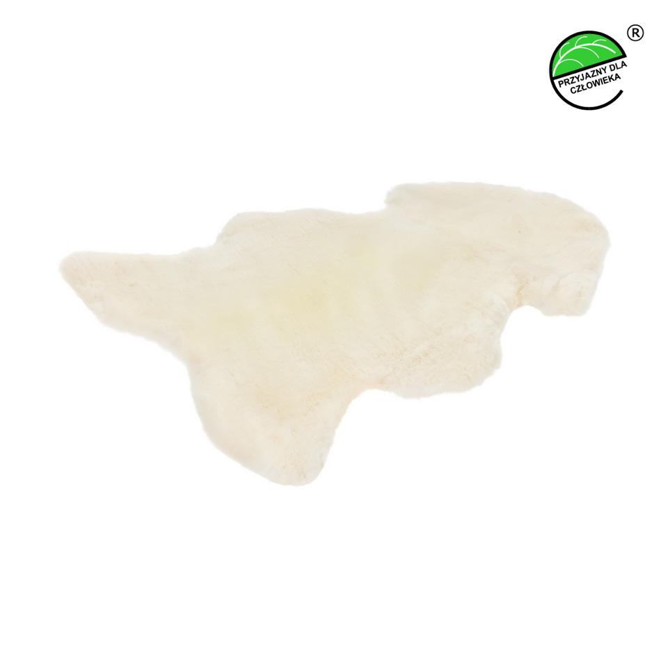 Natural White Sheepskin 110-120cm - sheared size 110-120cm