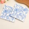 European Retro Blue and White Porcelain Print Disposable Napkins for Restaurant, Party, or Hotel Dining