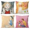 Anime b-Bunny d-Drop Pillow Case Anti-dustmite Pillowcase Invisible zipper silky short plush Sofa cushion cover