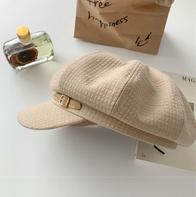 Damski Wszechstronny Beret Damski Zimowy Casualowy Kapelusz Retro
