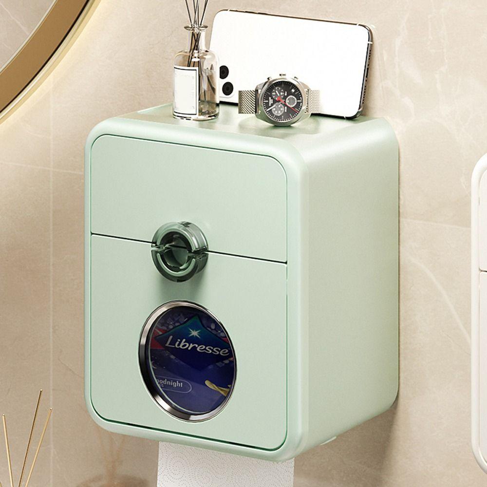 

Пластиковый роликовый держатель для салфеток, держатель для бумажных полотенец без проколов, коробка для туалетной бумаги, ванная комната