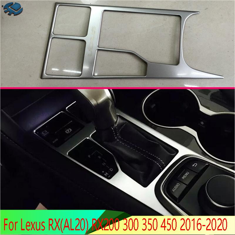 Для Lexus RX(AL20) RX200 300 350 450 2016- Автоаксессуары Панель переключения передач Декоративная рамка крышки центральной консоли