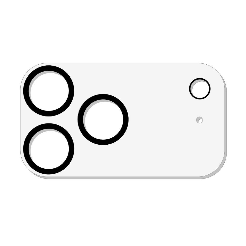 Pro iPhone 17 Pro Ochranné sklo na objektiv fotoaparátu s vysokou průhledností