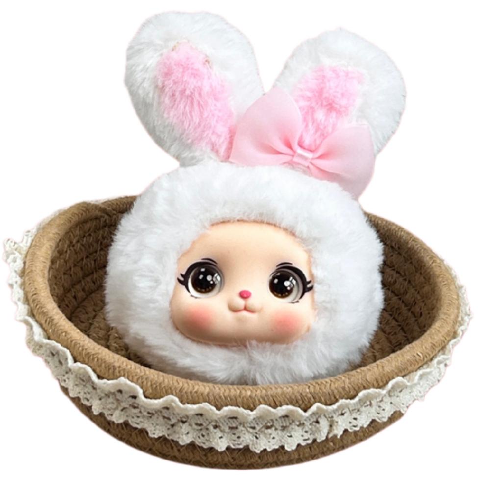 Cartoon Macaron Rabbit Plush Doll Bag Pendant Keychain Party Gifts