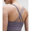 Lululemon Energy Longline Bra  MeDium Support  B D Cups Grape Mist