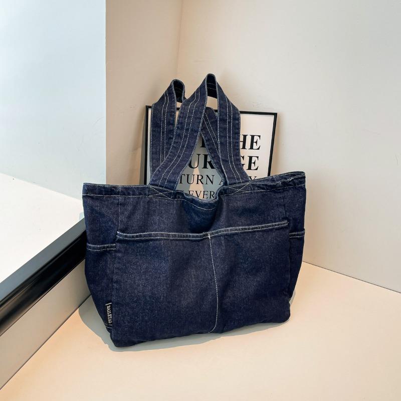 Retro Denim Bag for Women, Large-capacity, Lightweight and Artistic Handbag, Tote Bag