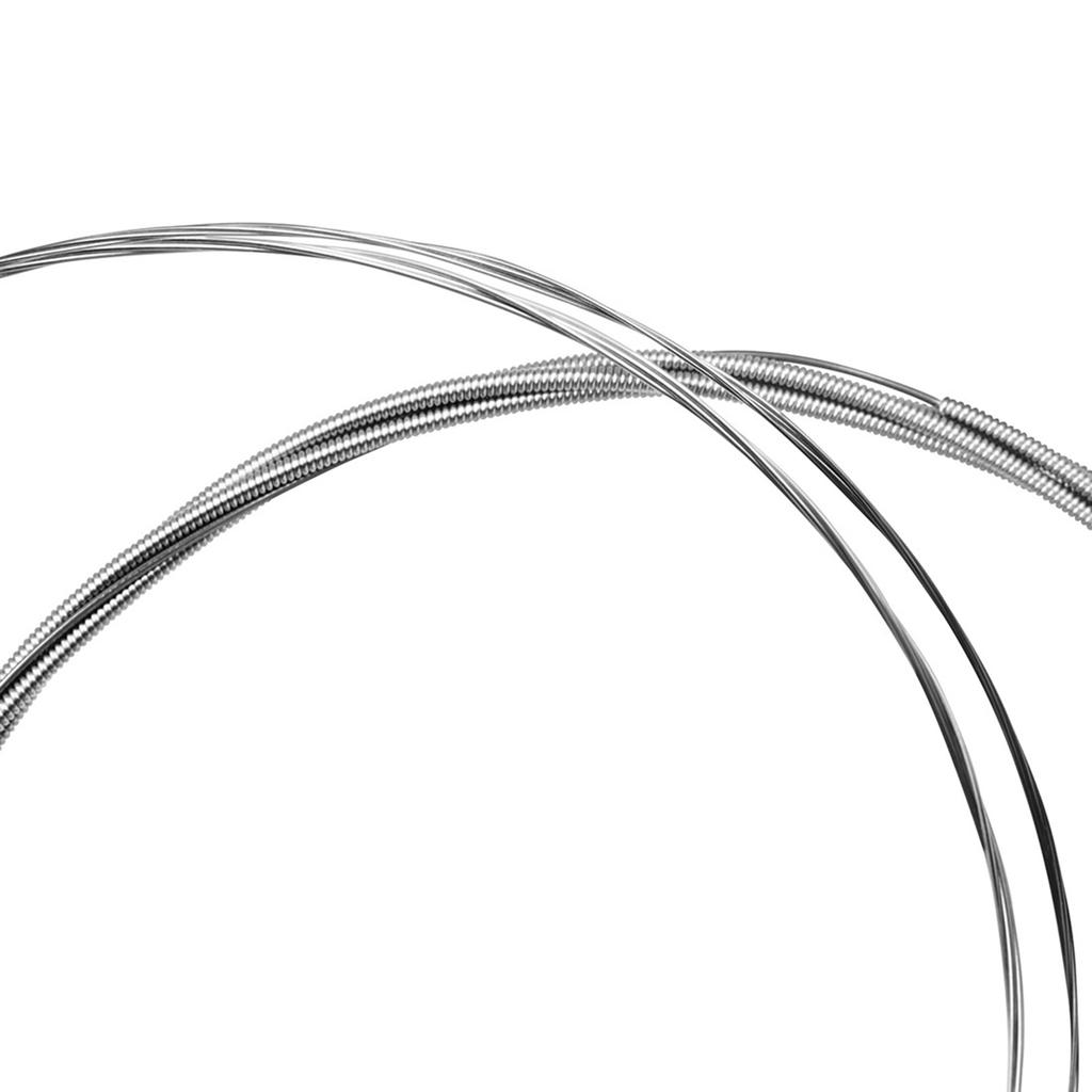 6 Stück Kohlenstoffstahlkern E-Gitarren Zubehörteile Saiten .009-.042 Gitarre Stahldraht Gitarre Musikinstrumente