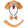 Mouse/Pig/Cow/Monkey/Sheep/Tygers/Dog Costume Set Ears Headband Tail Bows Kid Halloween Christmas Animal Cosplay Props