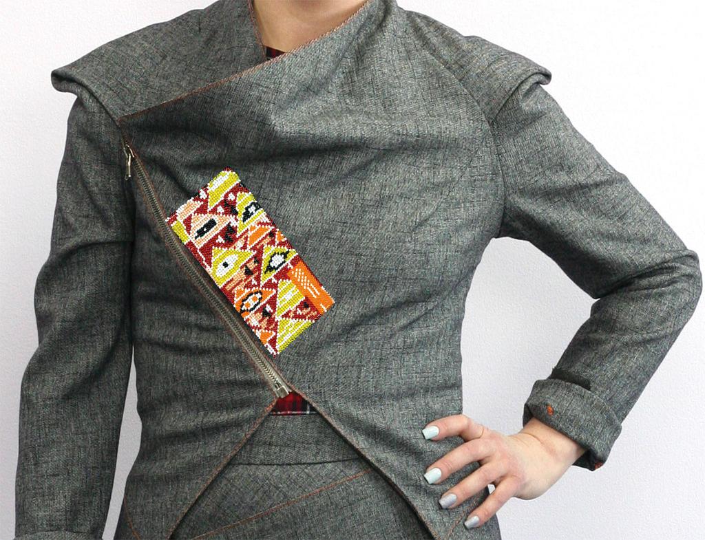 Kit de bordado com miçangas para decoração em tela de arte natural Abris Art Patterncanvas