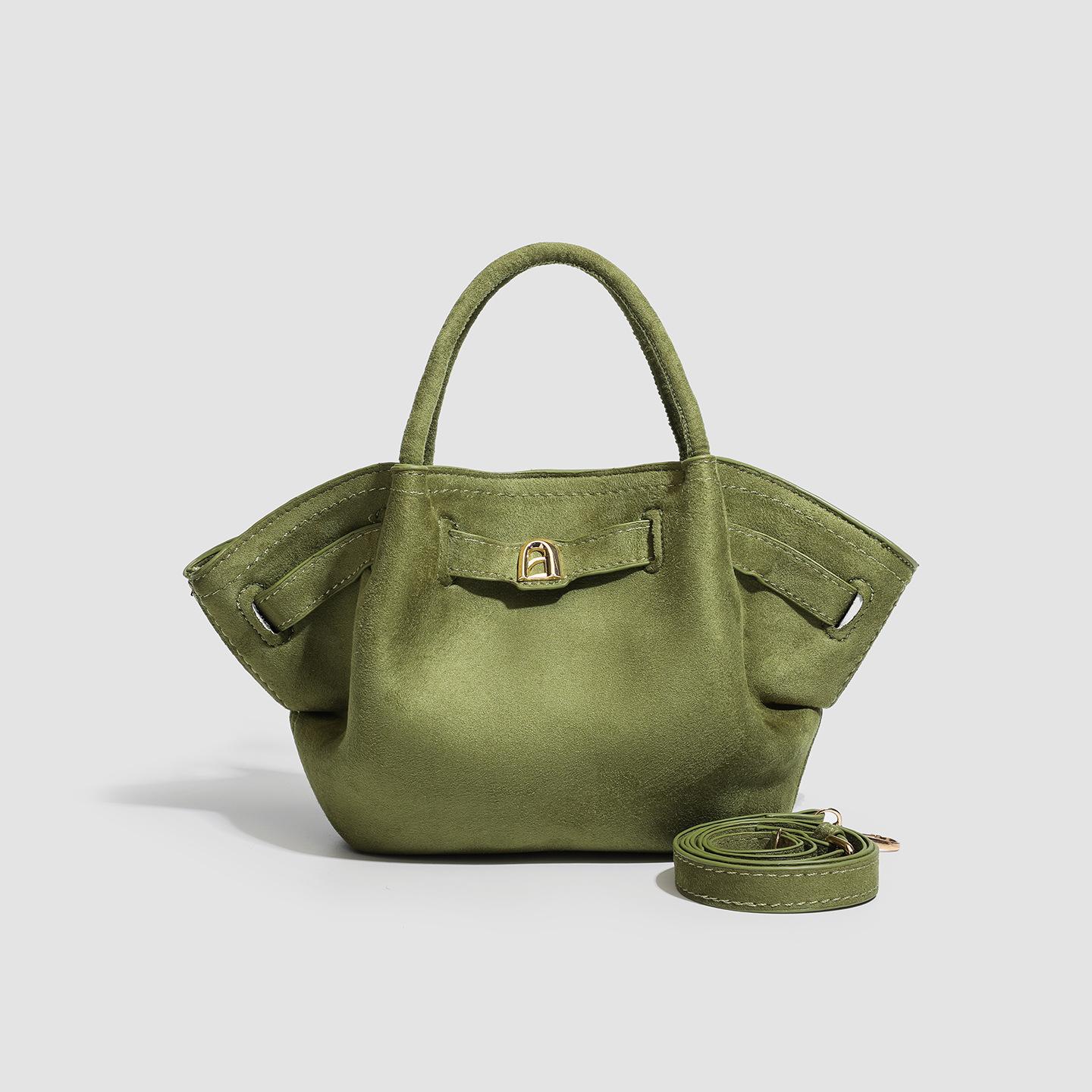 Schoolbag Women's Frosted Portable Small Bag 2025 New Fashion Versatile Large Capacity Commuter Bag Dumpling Bag Tide