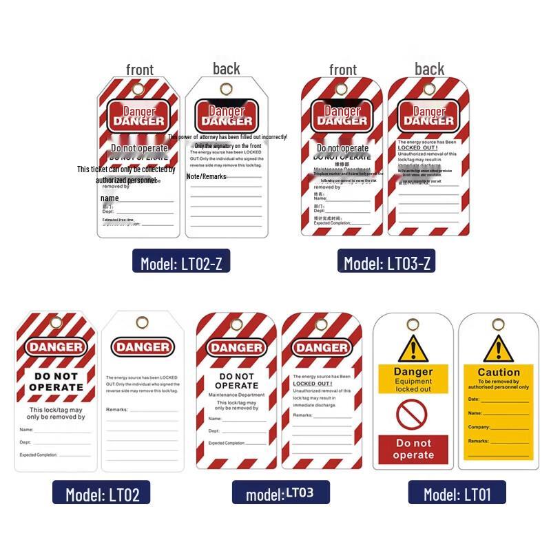 Safety Warning Tag