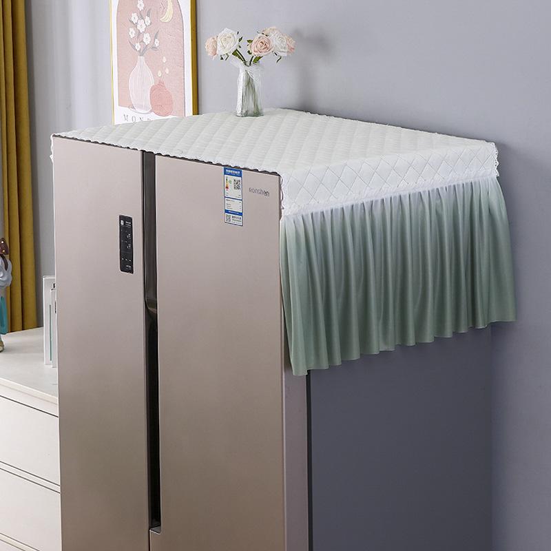 1pcs Single and Double Door Refrigerator Top Dust Cover Anti Pollution and Sun Protection Cover Universal Microwave Washing Machine Cover Towel