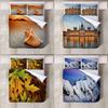 High Definition Digital Printed 3-piece Bed Sheet Set For Us Size Beds Flower Pattern