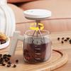 Glass Electric Automatic Stirring Mug 400ml with Lid and Handle for Coffee Milk Powder Mixing Portable Drink Mixer