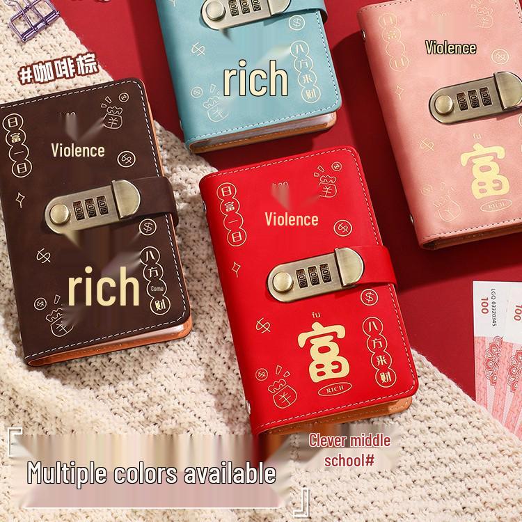Popular Internet Celebrity Cash Savings Book: Large Capacity Password-Lock Album for Financial Management