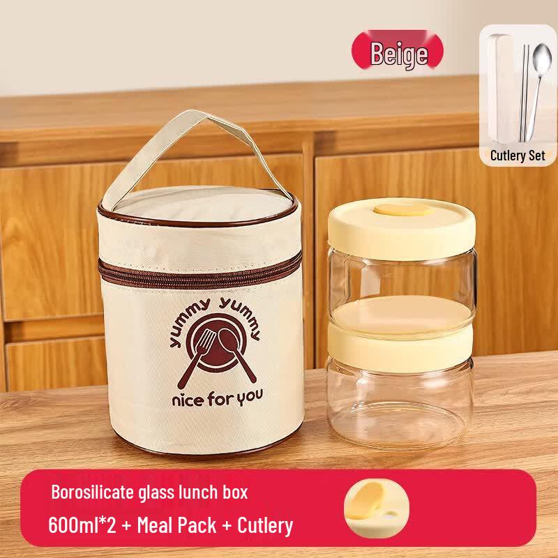 Youluo Glass Microwave & Freezer-Safe Lunch Box