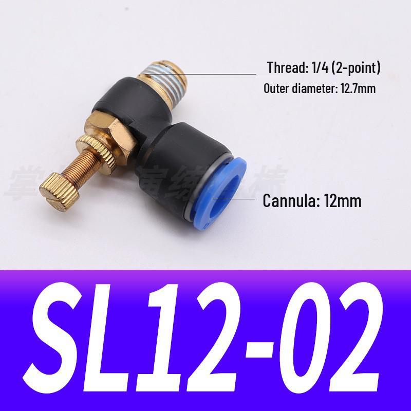 Pneumatic Connector SL8-02, Throttle Valve SL6-01, Speed Control Valve SL4-M5, Air Hose SL10-03, SL12-04