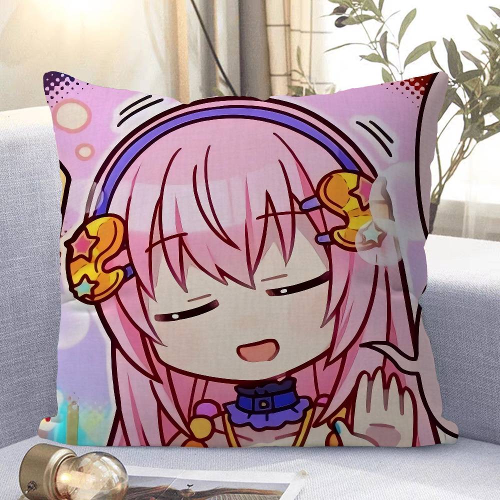 

Megurine Luka Stitch Lucky Dragon Pillow Cover Sofa Cushion Cover Home Room Decoration Children Gift 16x16Inch
