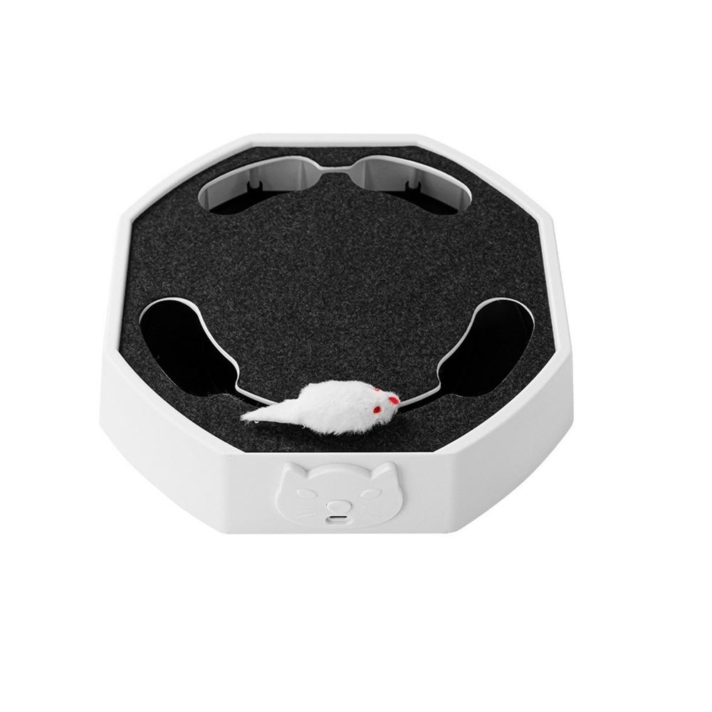 Scratch Resistant Automatic Mouse Follow Toy Adjustable Interactive Cat Toy  For Cats Dogs