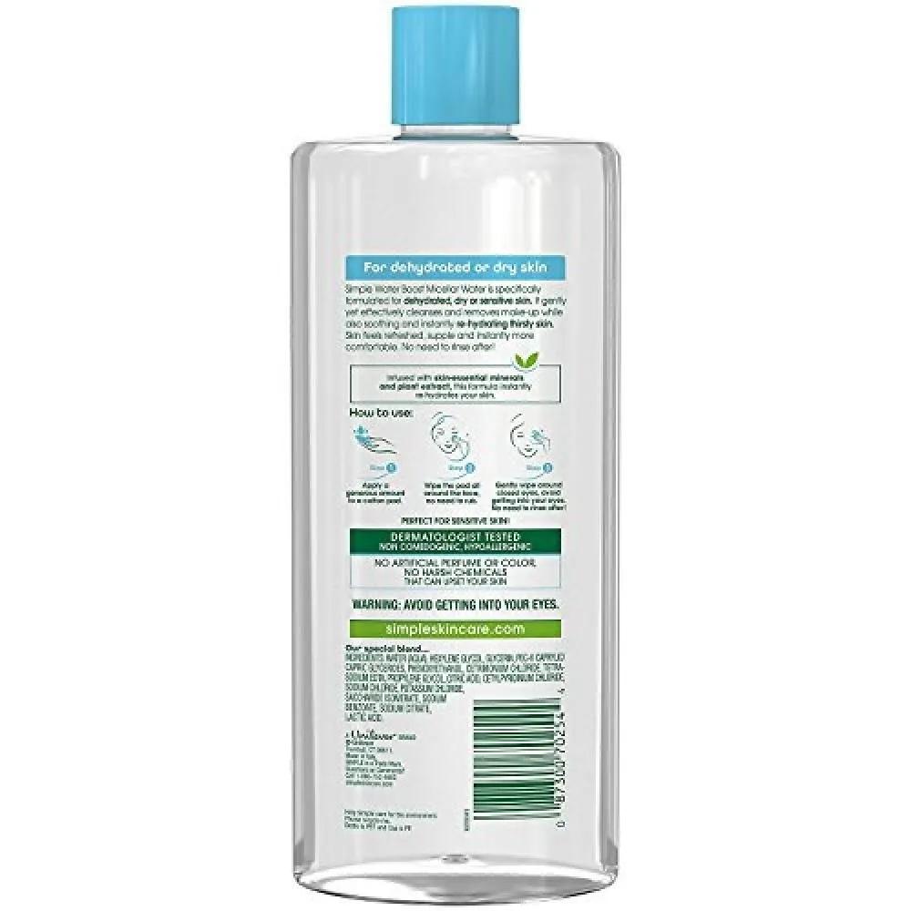Simple Water Boost Micellar Cleansing Water Sensitive Skin 400ml (13.5 oz)