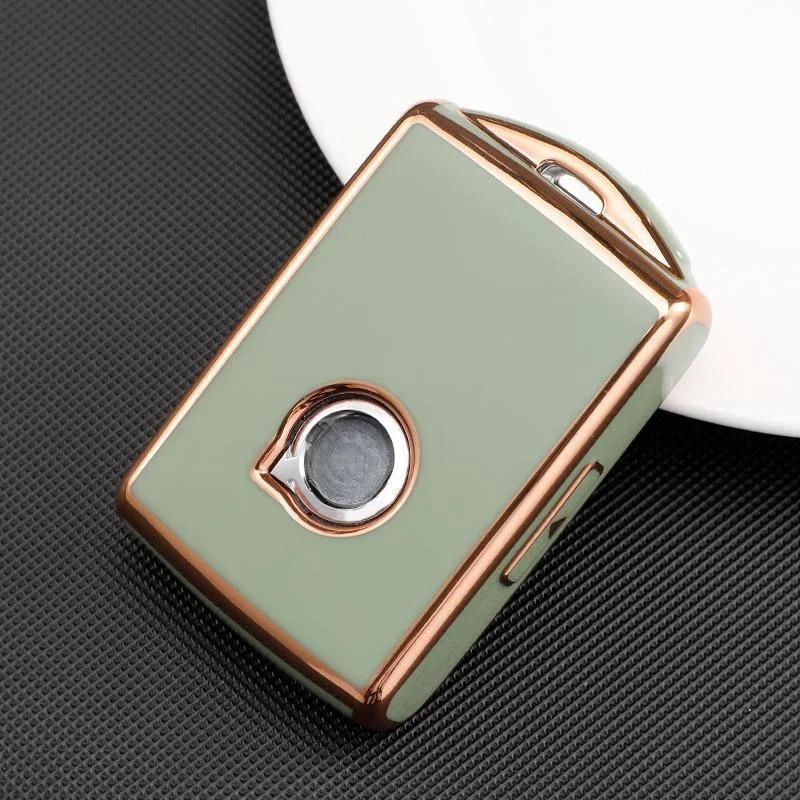 

Car Remote Key Case Cover for Volvo S60 S90 XC40 XC60 XC90 V60 T5 T6 T8 Polestar 1 Polestar 2 TPU Protector Accessories зелёный