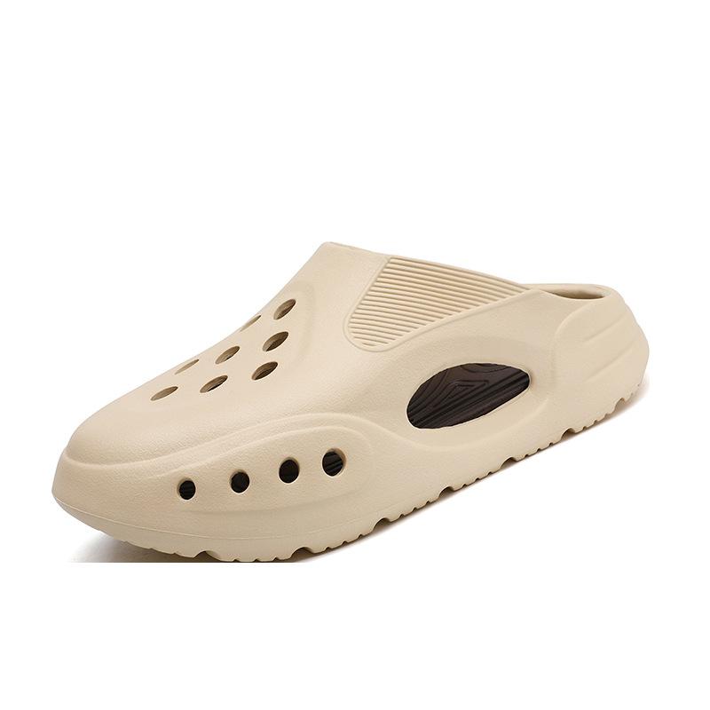 Summer Removable Beach Hole Shoes Breathable Adult Garden Shoes Outdoor Fashion Trendy Men's Cool Slippers