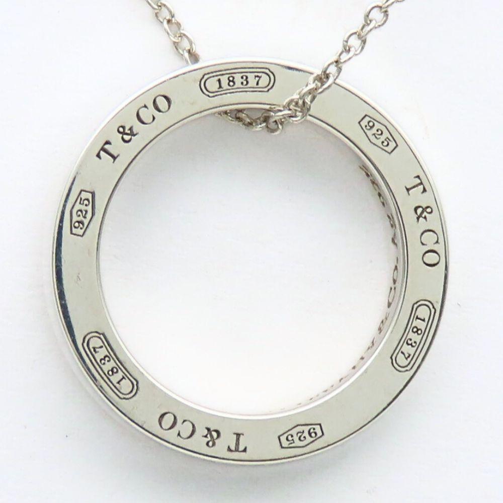 Used TIFFANY&Co. Necklace 1837 Circle Silver925 3.8g Silver Pendant