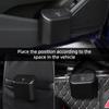 Car Mini Hanging Trash Bin Vehicle Garbage Organizer Dust Case Storage Box Pressing Type ABS Trash Can Auto Interior