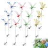 Yousheng Dragonfly Clip 3D Simulation Flying Dragonfly Garden Decoration Realistic Colorful Fake Dragonfly Hat Clip for Patio Outdoor
