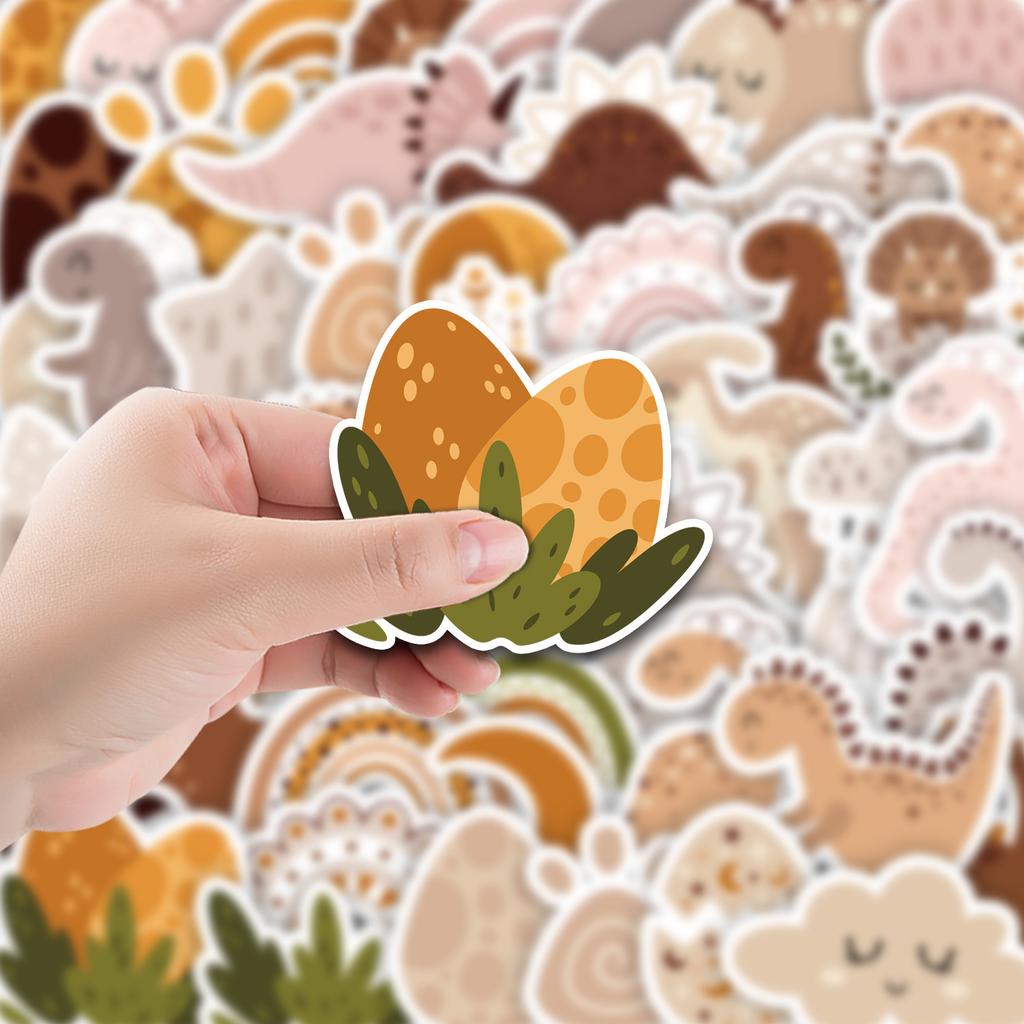 50 Bohemian Dinosaur Graffiti Stickers Luggage Car Laptop Skateboard Waterproof Decorative Stickers